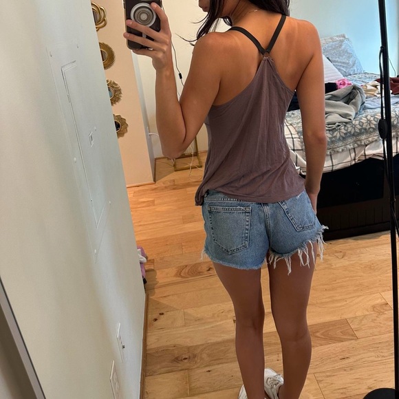 GAP Women's Taupe Strappy Tank Top - Picture 3 of 4